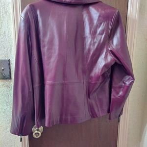 Dennis Basso Lamb Leather Moto Jacket